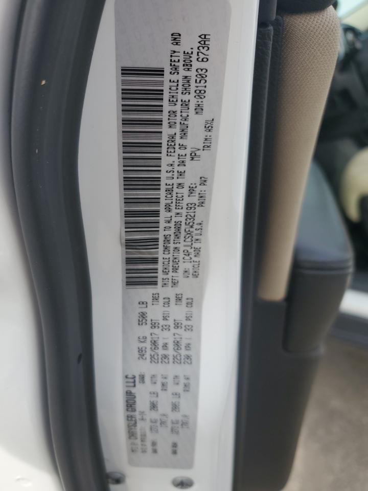 2015 Jeep Cherokee Latitude VIN: 1C4PJLCSXFW532193 Lot: 70767025