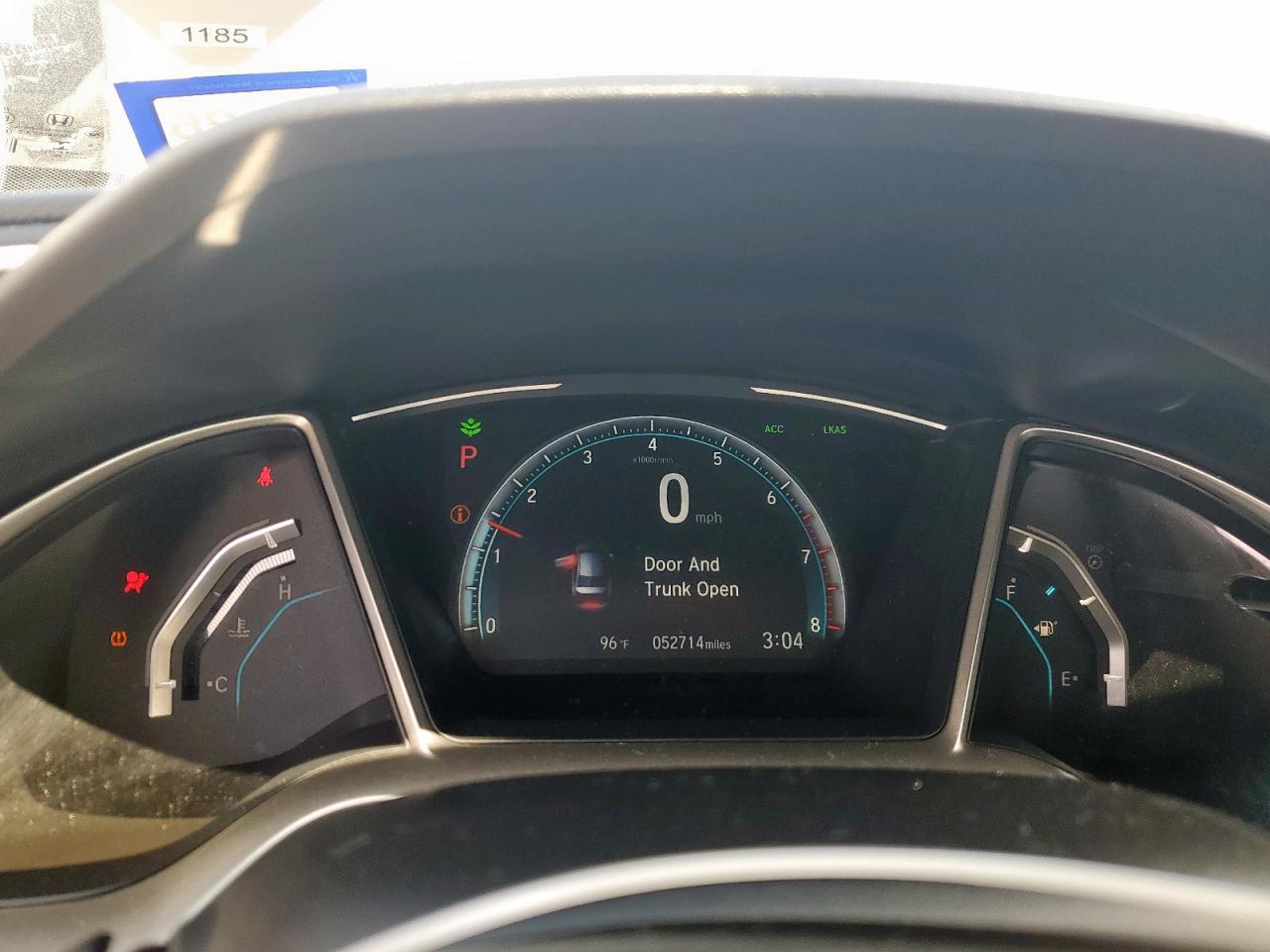 2020 Honda Civic Ex VIN: 19XFC1F39LE006156 Lot: 70299215