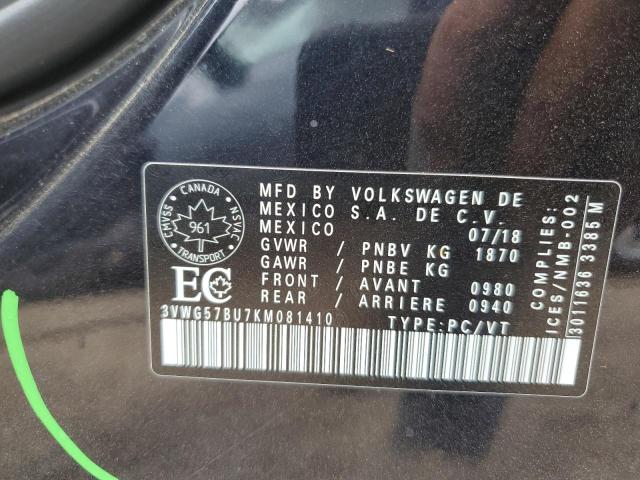 2019 VOLKSWAGEN JETTA SEL PREMIUM  