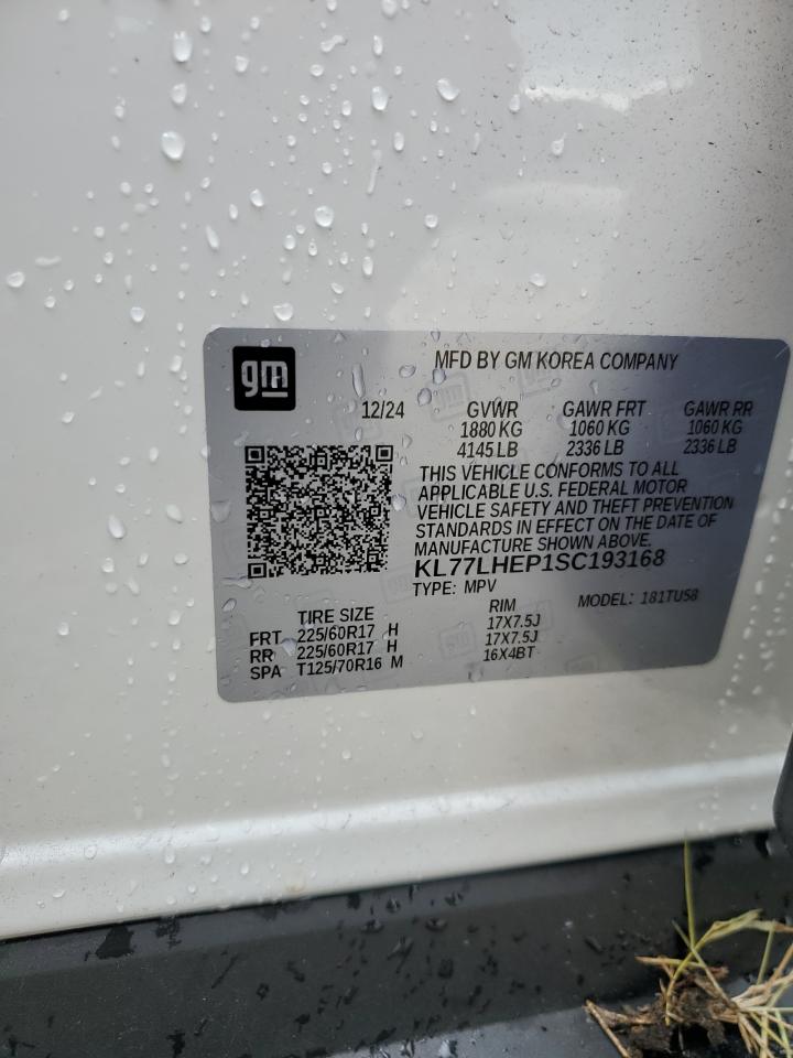 2025 Chevrolet Trax 1Lt VIN: KL77LHEP1SC193168 Lot: 82175955