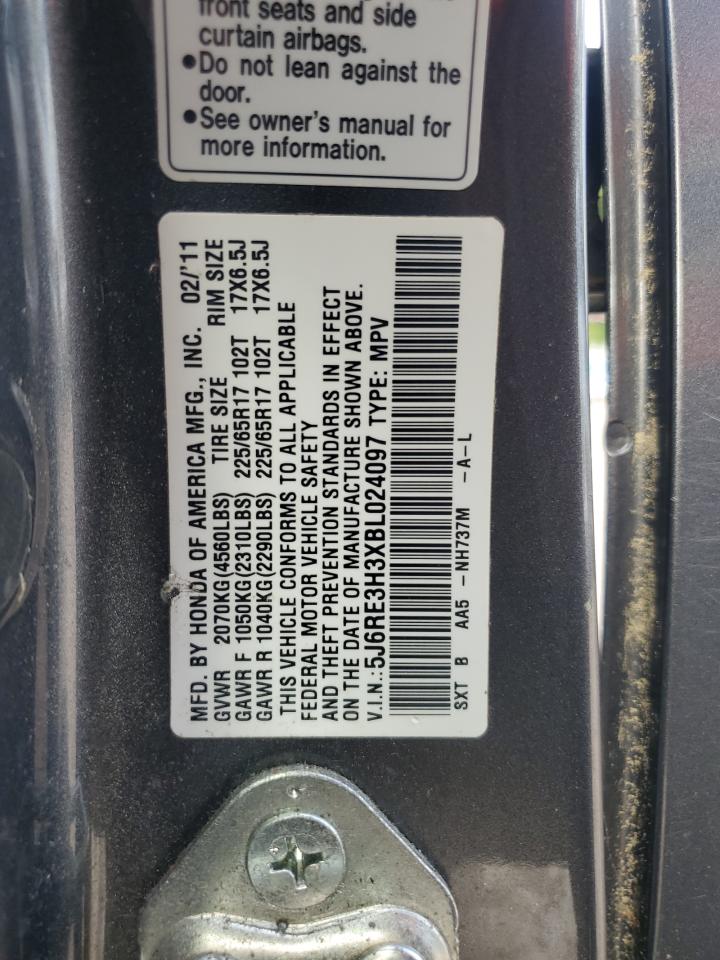 2011 Honda Cr-V Lx VIN: 5J6RE3H3XBL024097 Lot: 69027635