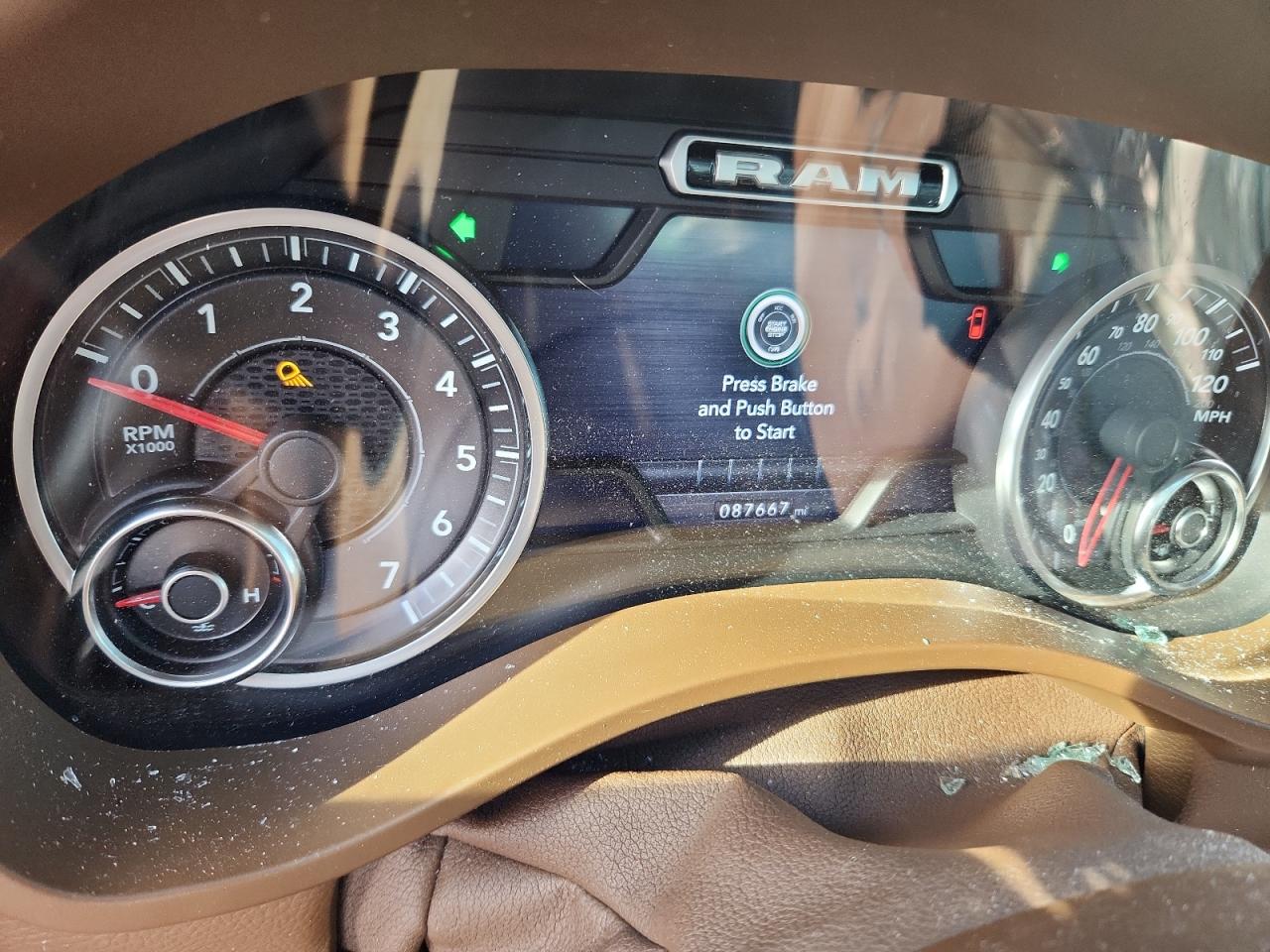 2019 Ram 1500 Laramie VIN: 1C6RREJT6KN628595 Lot: 70586805