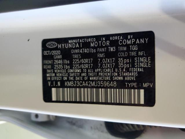 2021 HYUNDAI TUCSON LIMITED  