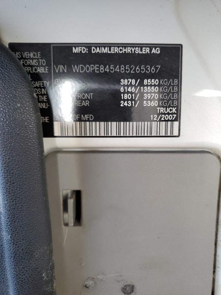 2008 Dodge Sprinter 2500 VIN: WD0PE845485265367 Lot: 67873155