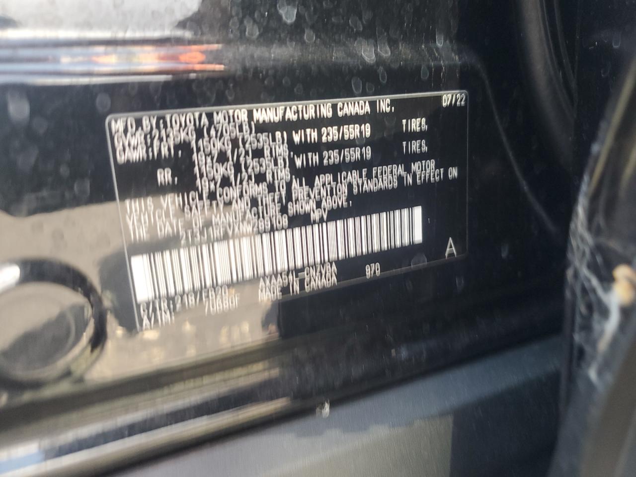 2022 Toyota Rav4 Adventure VIN: 2T3J1RFVXNW289108 Lot: 68472035