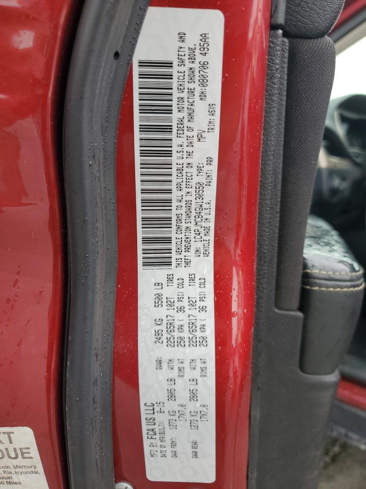 2016 Jeep Cherokee Latitude VIN: 1C4PJMCB4GW130550 Lot: 70331265