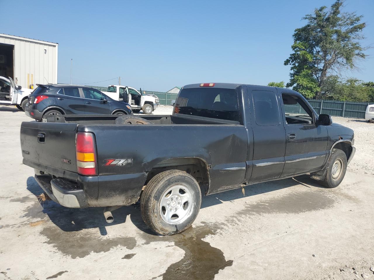 2001 GMC New Sierra K1500 blue null gas 1GTEK19T31Z128300 photo #4