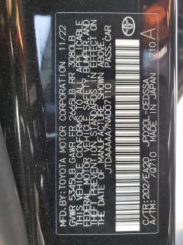 2022 TOYOTA MIRAI LE  