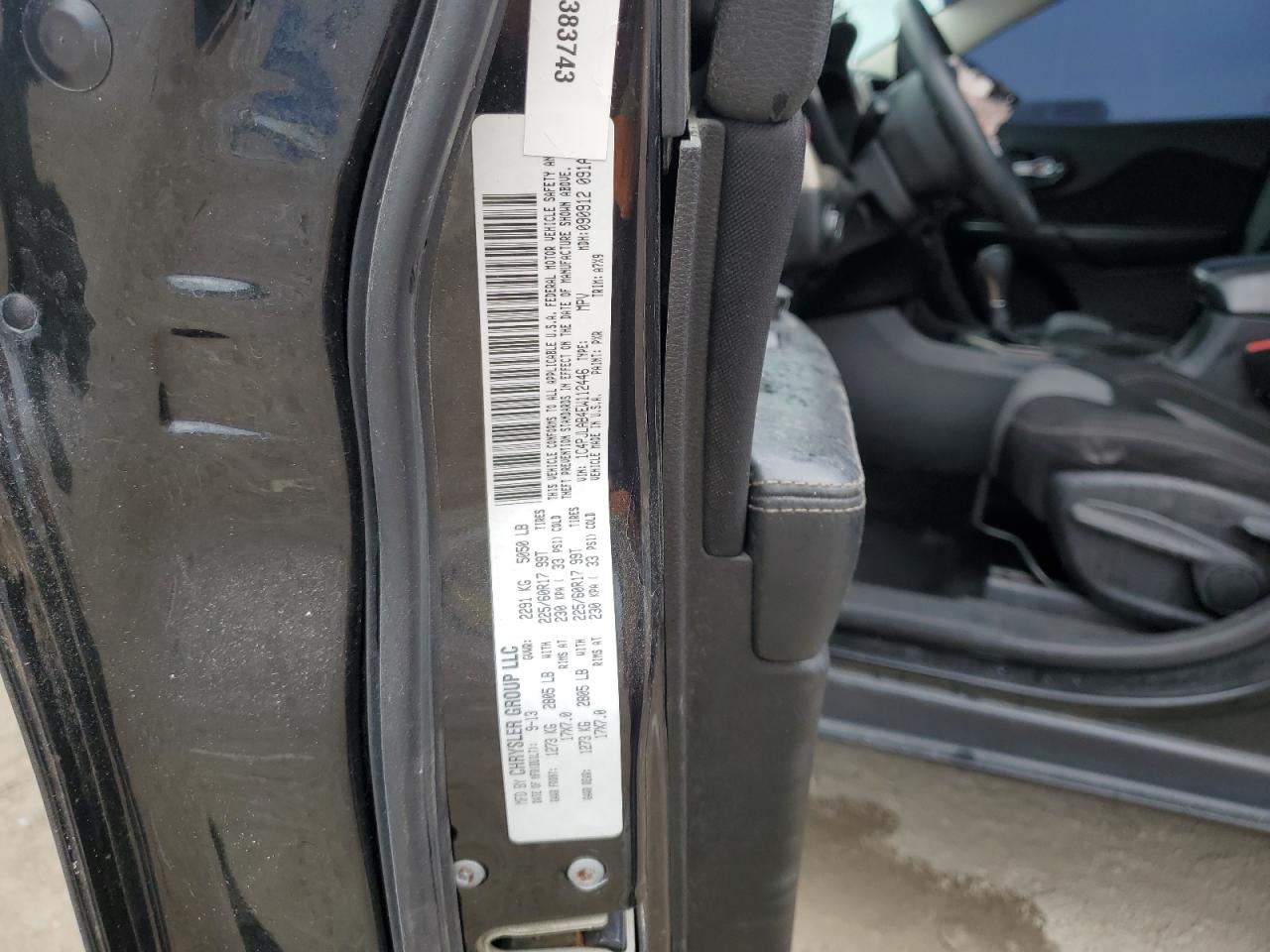 2014 Jeep Cherokee Sport VIN: 1C4PJLAB4EW112446 Lot: 70829215