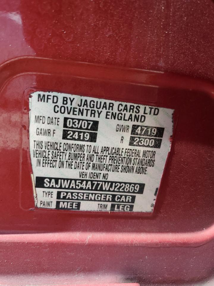 2007 Jaguar X-Type Sport 3.0 VIN: SAJWA54A77WJ22869 Lot: 69938345