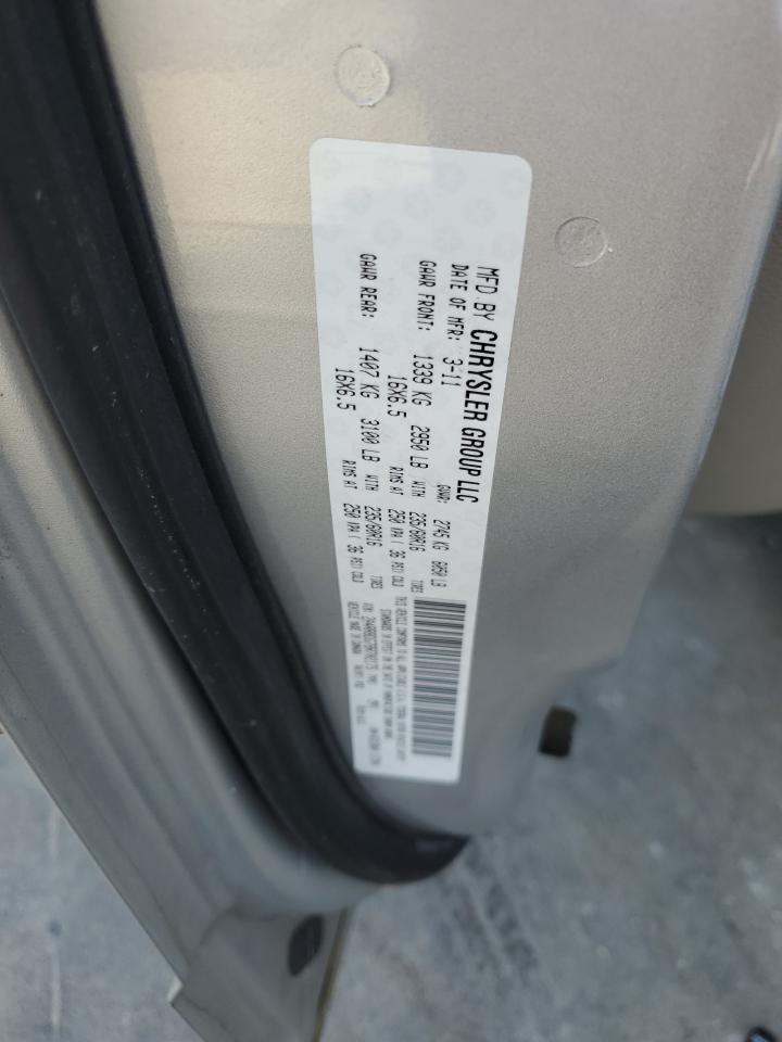 2011 Chrysler Town & Country Touring L VIN: 2A4RR8DG7BR702175 Lot: 70846645