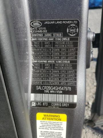 2016 LAND ROVER DISCOVERY SPORT HSE  
