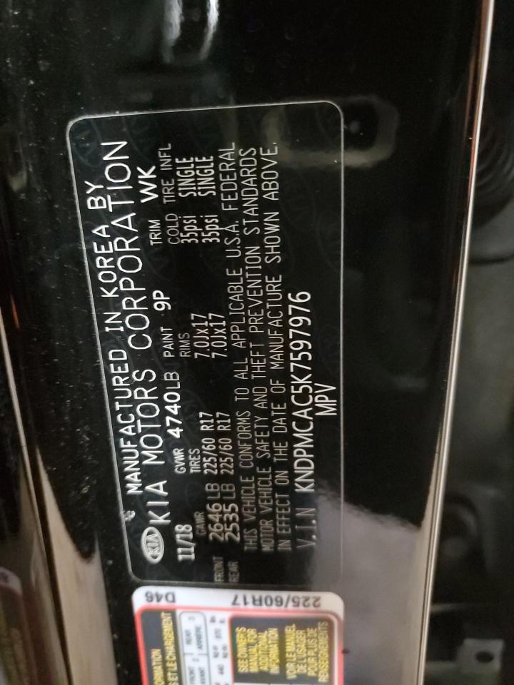 2019 Kia Sportage Lx VIN: KNDPMCAC5K7597976 Lot: 68544945