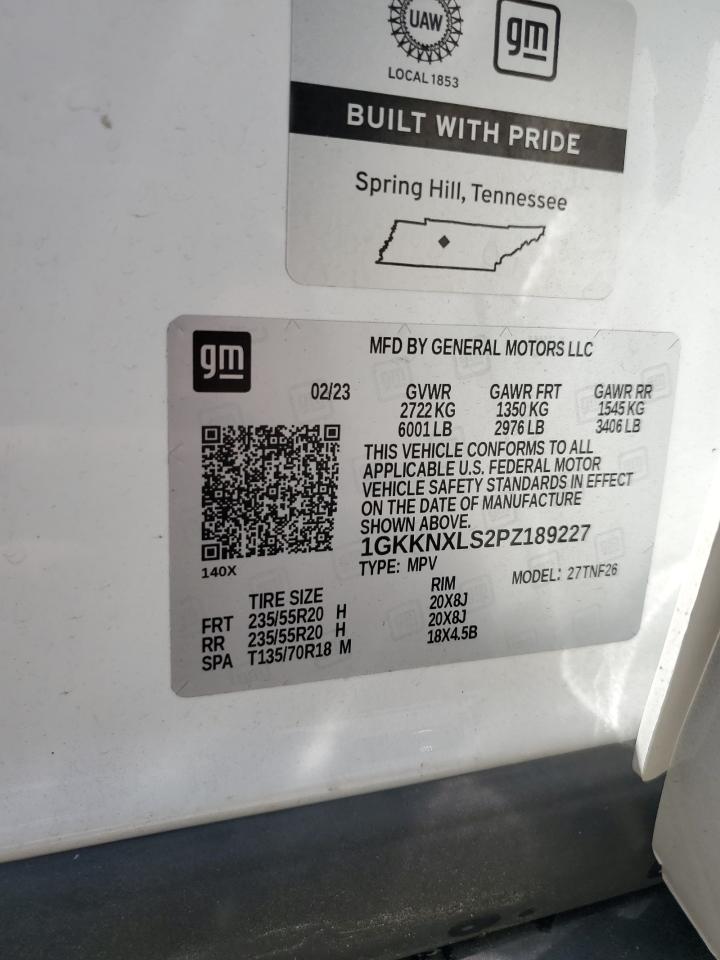 2023 GMC Acadia Denali VIN: 1GKKNXLS2PZ189227 Lot: 70199385