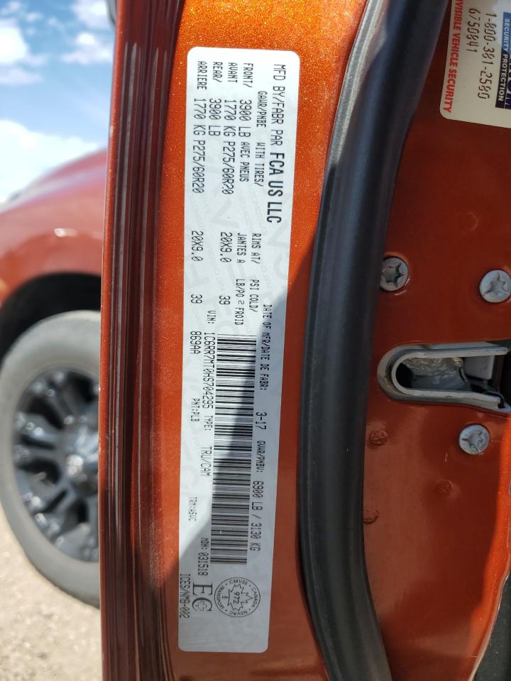 2017 Ram 1500 Sport VIN: 1C6RR7MT0HS704295 Lot: 70901645