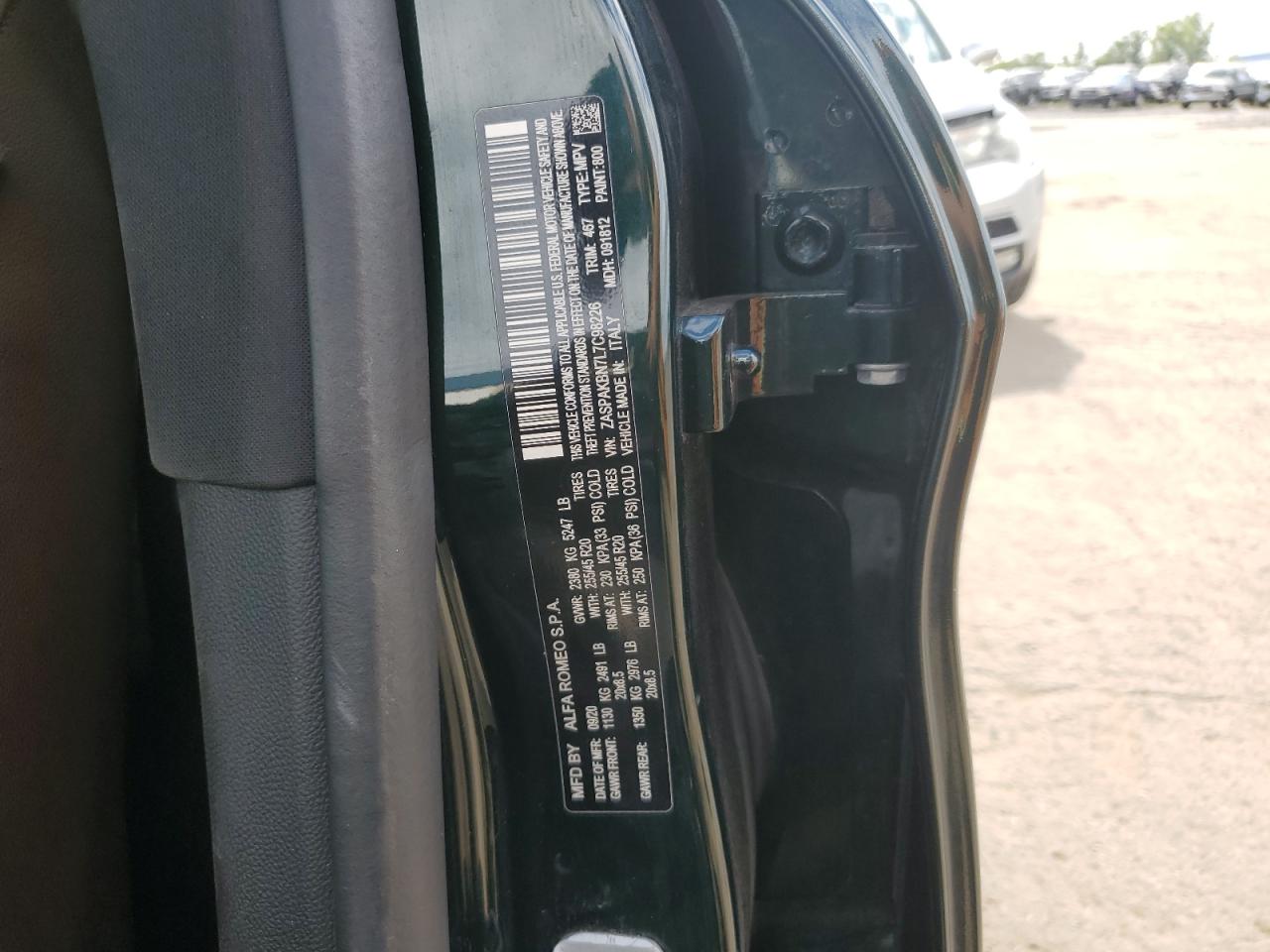 2020 Alfa Romeo Stelvio Ti VIN: ZASPAKBN7L7C98226 Lot: 69735005