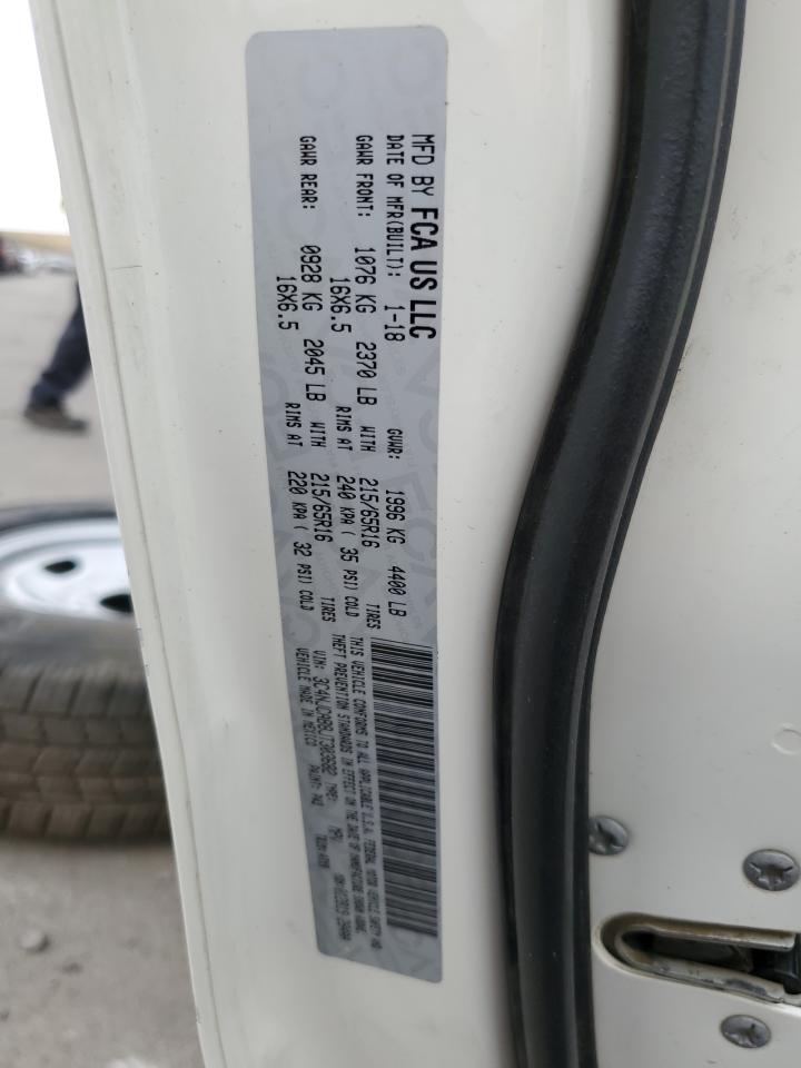 2018 Jeep Compass Sport VIN: 3C4NJCAB8JT303682 Lot: 69050695