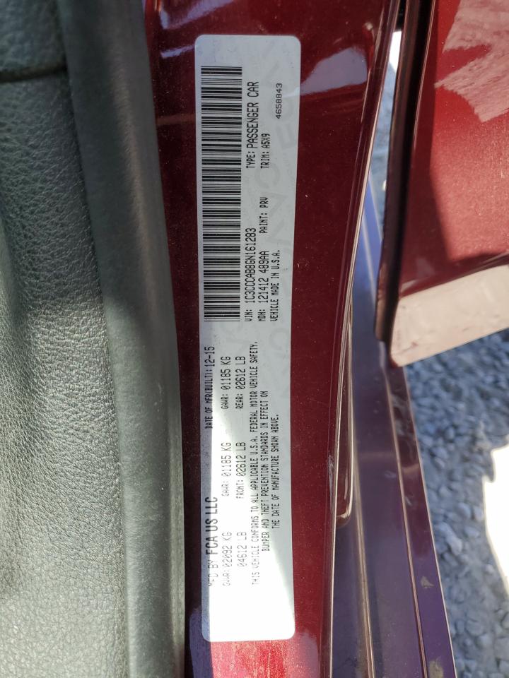 2016 Chrysler 200 Limited VIN: 1C3CCCAB8GN161283 Lot: 84237645