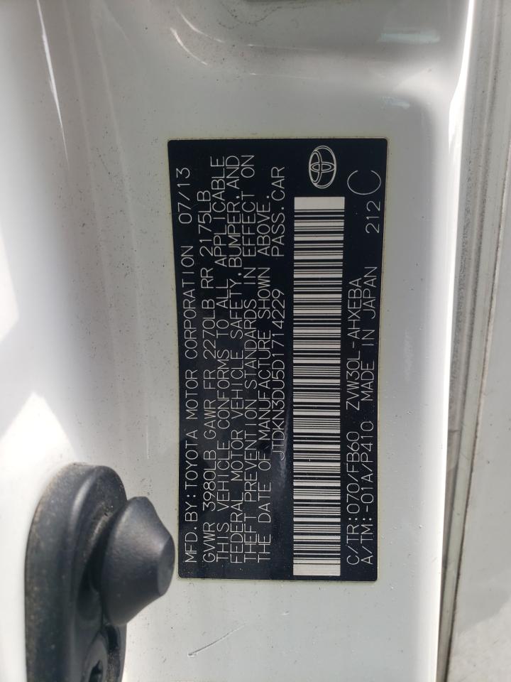 2013 Toyota Prius VIN: JTDKN3DU5D1714229 Lot: 70177305
