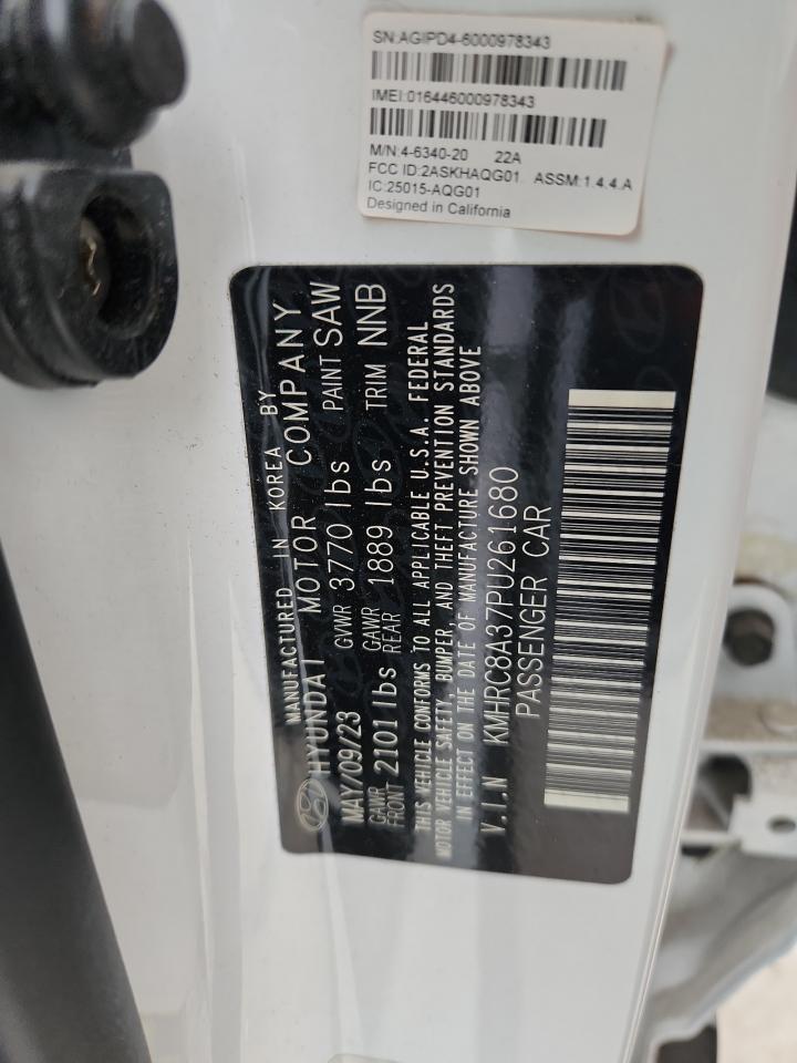 2023 Hyundai Venue Sel VIN: KMHRC8A37PU261680 Lot: 68486905