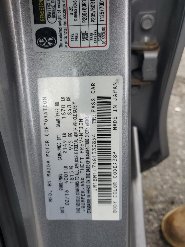 2016 Mazda 3 Sport VIN: JM1BM1U76G1330854 Lot: 69463585