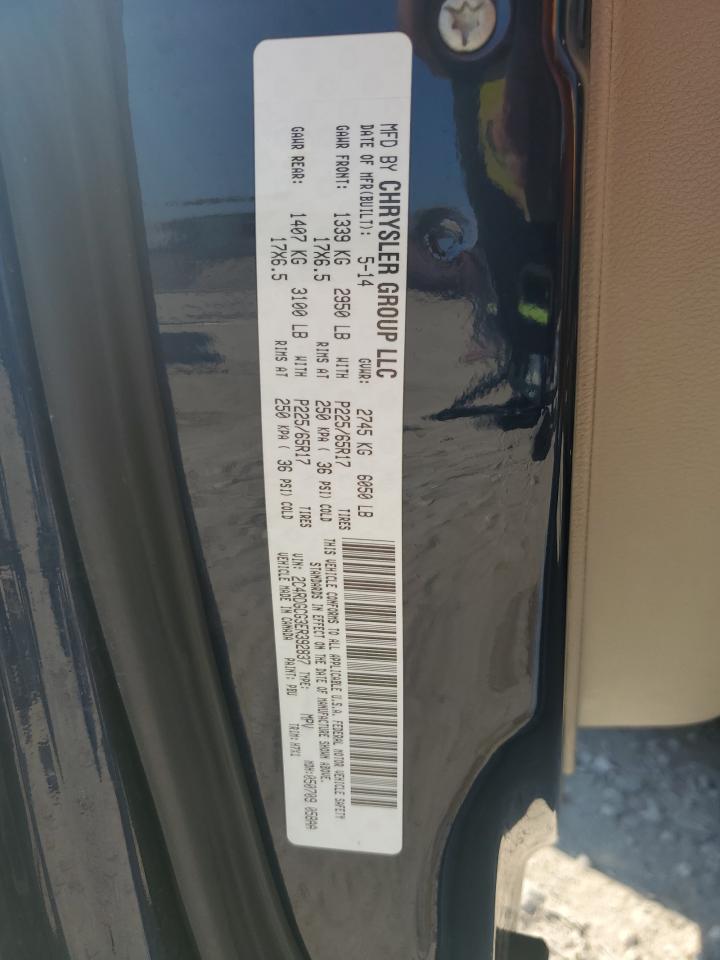 2014 Dodge Grand Caravan Sxt VIN: 2C4RDGCG3ER392837 Lot: 67765995