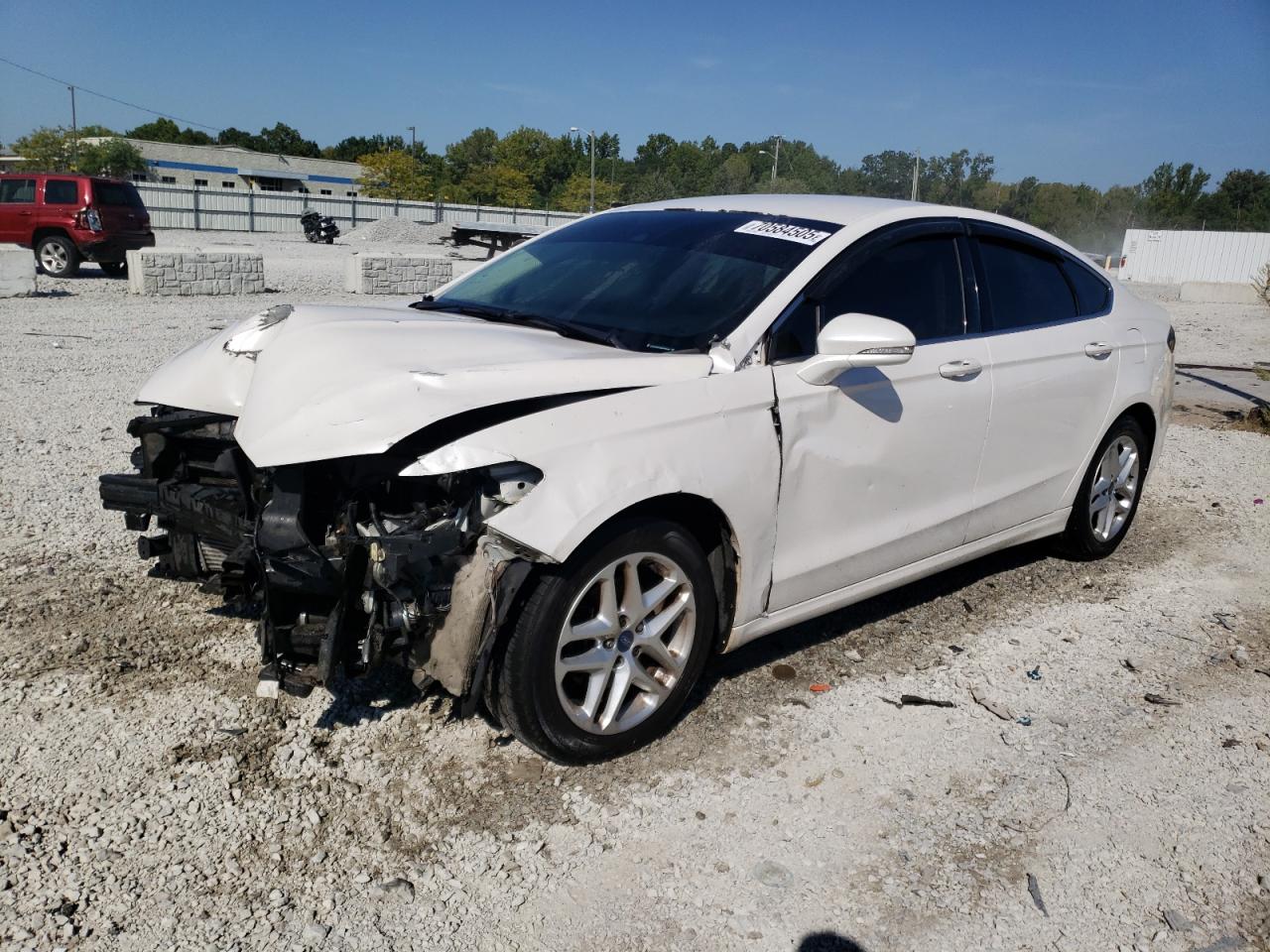 2013 Ford Fusion Se white null gas 3FA6P0HR6DR205469 photo #1