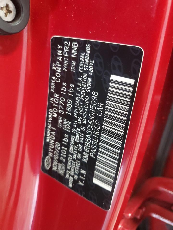 2021 Hyundai Venue Se VIN: KMHRB8A30MU085098 Lot: 68019515