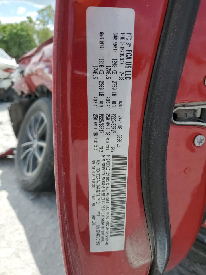 2018 Dodge Journey Se VIN: 3C4PDCAB4JT443888 Lot: 69512505