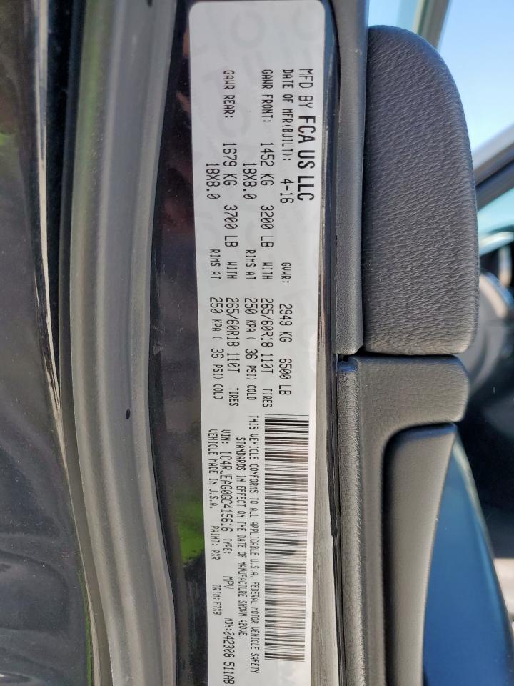 2016 Jeep Grand Cherokee Laredo VIN: 1C4RJEAG0GC415616 Lot: 69056645