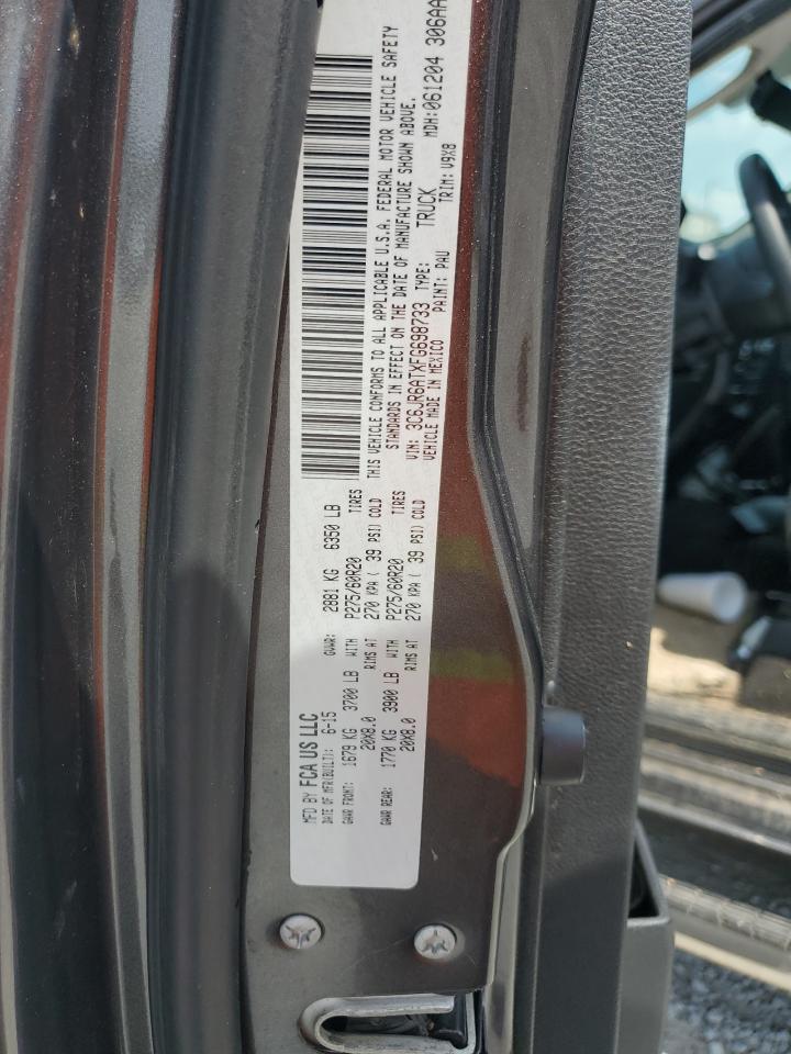 2015 Ram 1500 St VIN: 3C6JR6ATXFG698733 Lot: 70468405