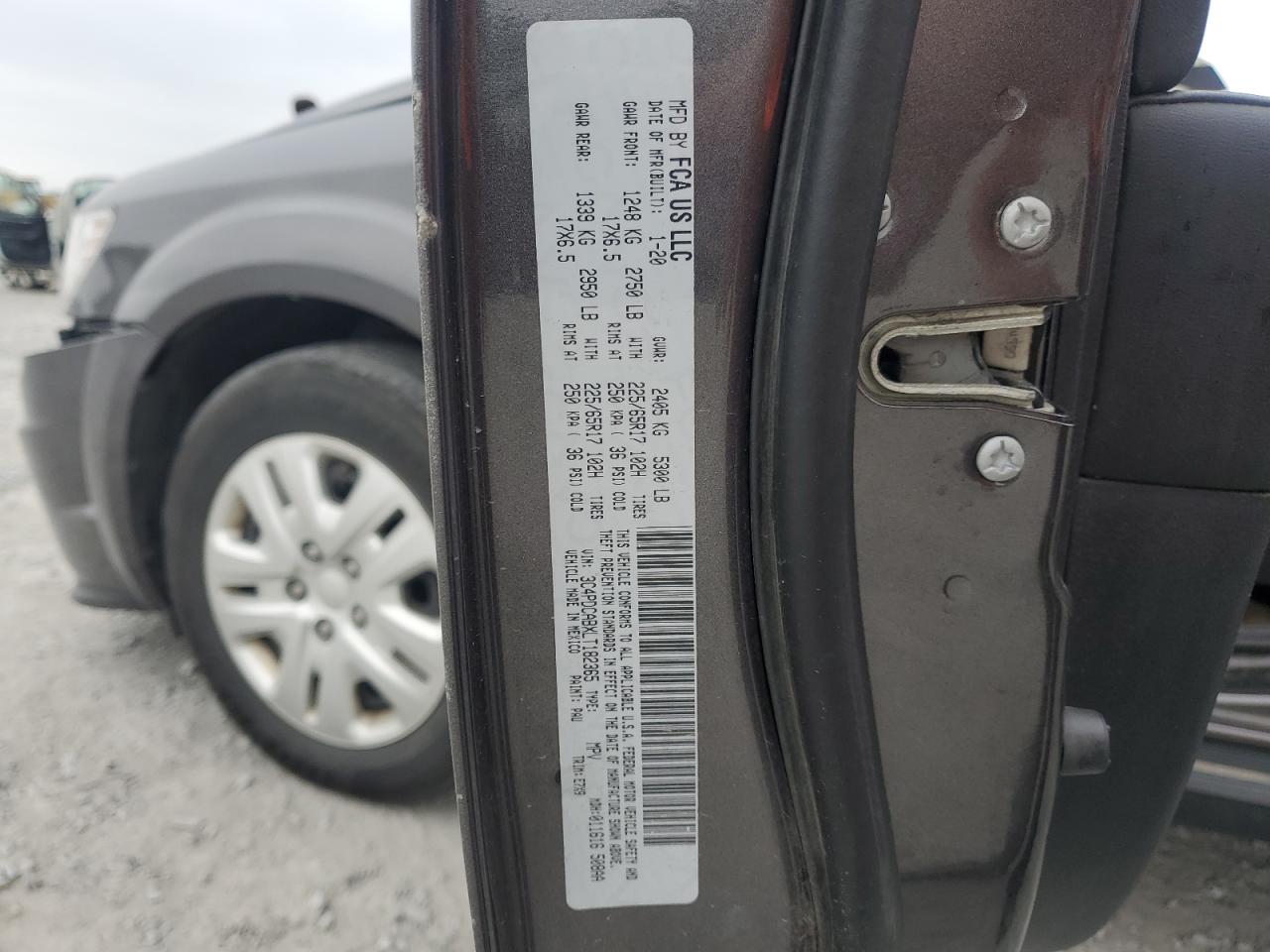 2020 Dodge Journey Se VIN: 3C4PDCABXLT182365 Lot: 69027015