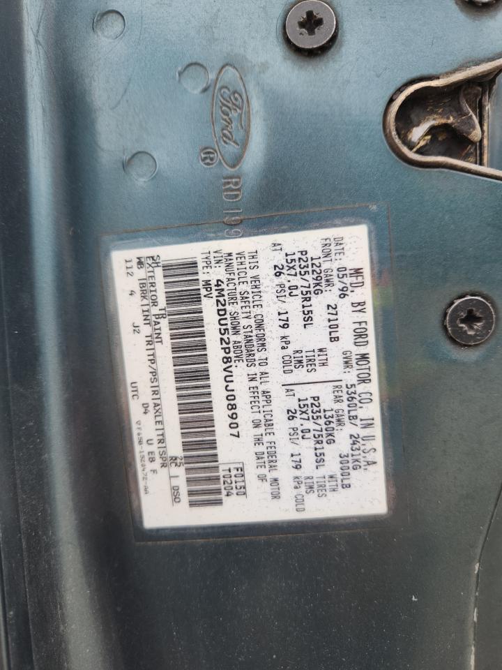 1997 Mercury Mountaineer VIN: 4M2DU52P8VUJ08907 Lot: 67343585