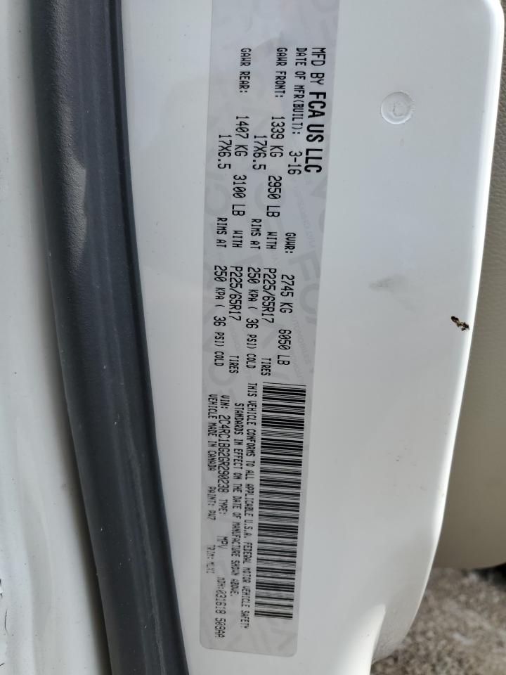 2016 Chrysler Town & Country Touring VIN: 2C4RC1BG2GR290238 Lot: 69406895