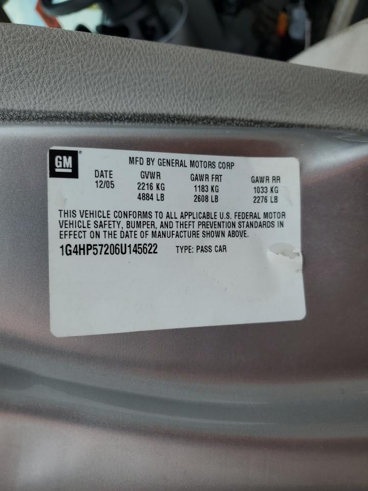 2006 Buick Lucerne Cx VIN: 1G4HP57206U145622 Lot: 93668085