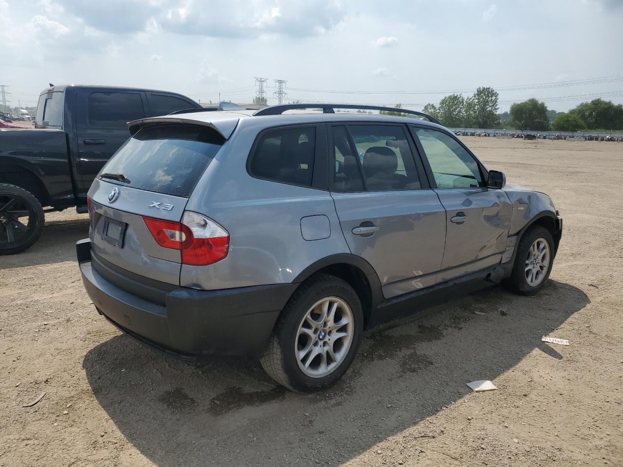 2004 BMW X3 2.5I silver null gas WBXPA73404WC37096 photo #4