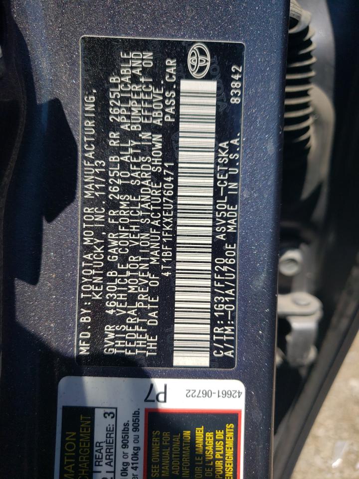 4T1BF1FKXEU760471 2014 Toyota Camry L