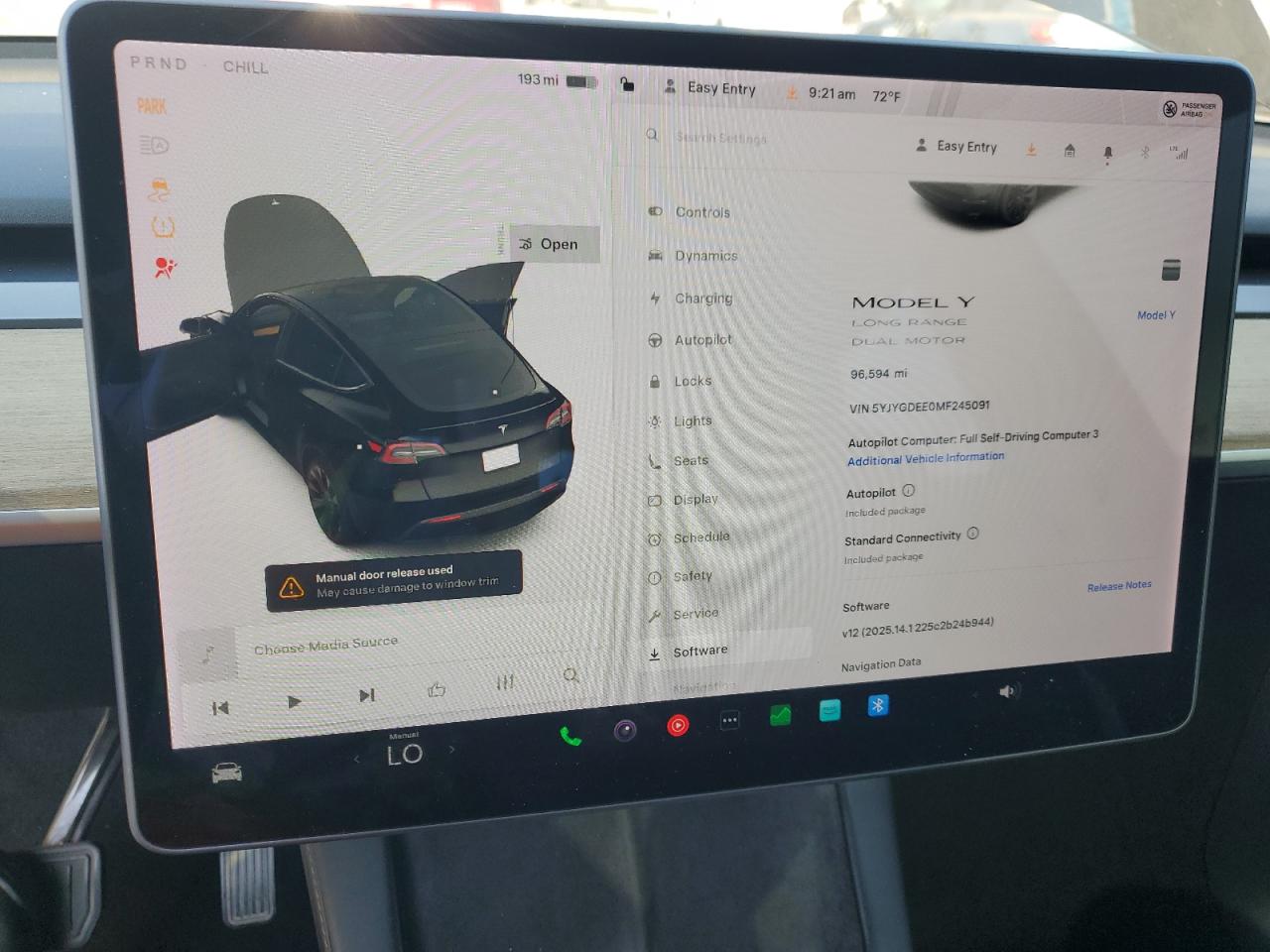 2021 Tesla Model Y VIN: 5YJYGDEE0MF245091 Lot: 67730875