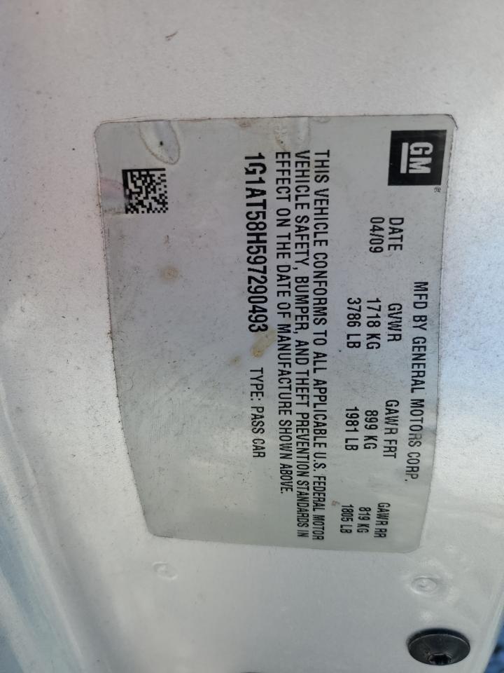 2009 Chevrolet Cobalt Lt VIN: 1G1AT58H597290493 Lot: 68124505