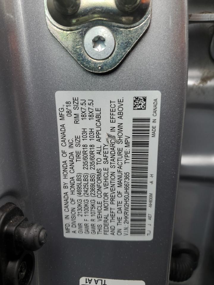 2018 Honda Cr-V Ex VIN: 2HKRW2H50JH667365 Lot: 69365015