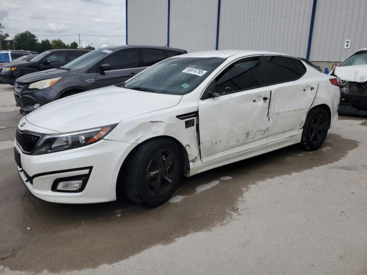 2015 Kia Optima Lx white null gas KNAGM4A70F5643060 photo #1