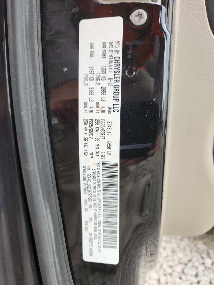 2013 Chrysler Town & Country Touring VIN: 2C4RC1BG2DR797362 Lot: 69618745