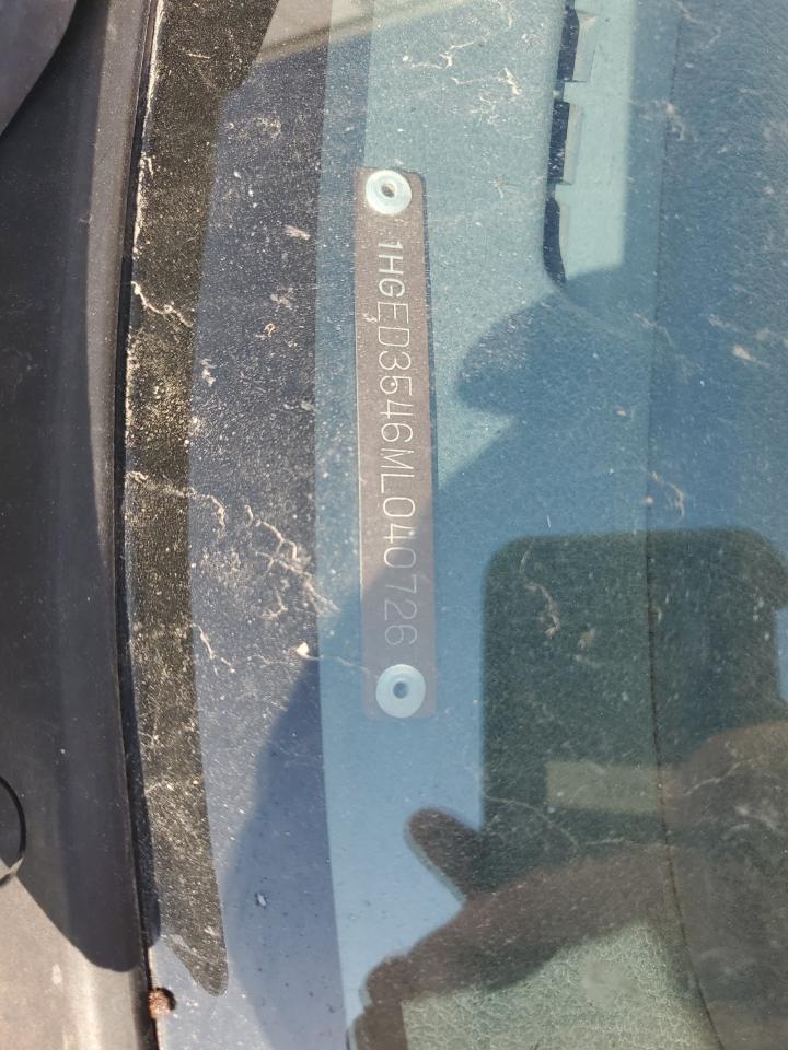 1991 Honda Civic Dx VIN: 1HGED3546ML040726 Lot: 67110905