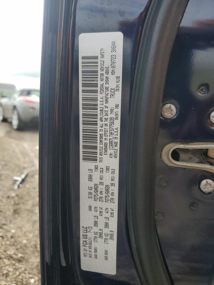 2015 Ram 1500 Slt VIN: 1C6RR7LT0FS775639 Lot: 69623285