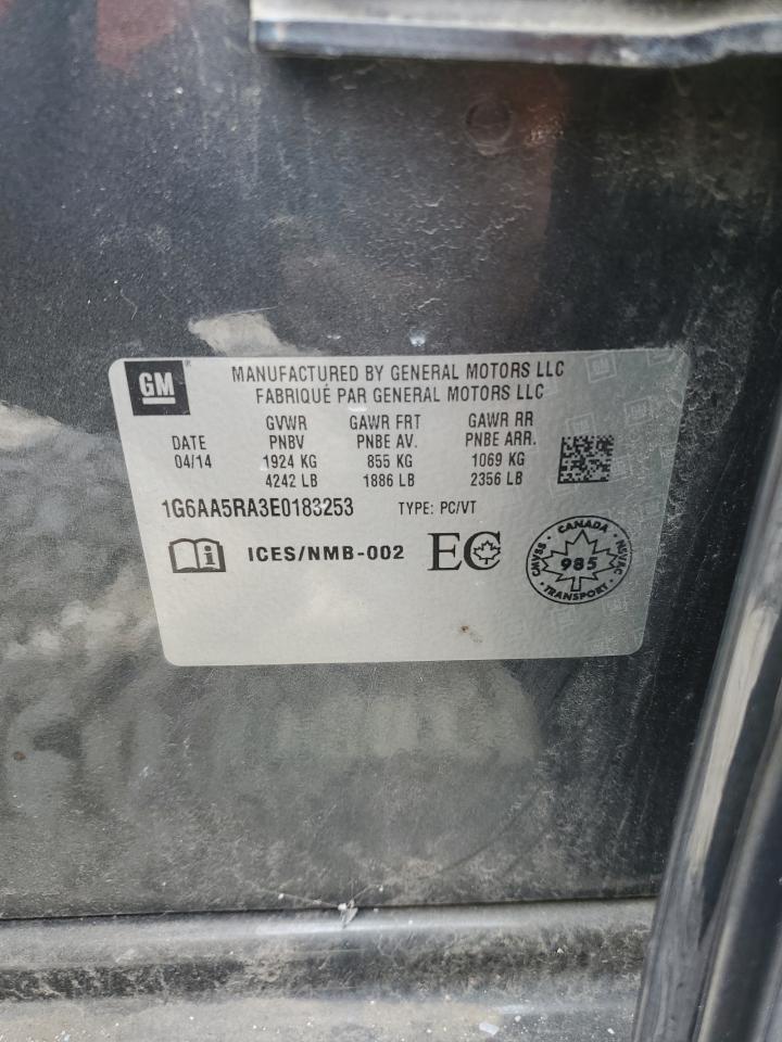 2014 Cadillac Ats VIN: 1G6AA5RA3E0183253 Lot: 70423325