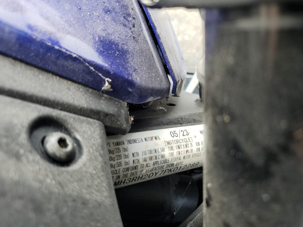 2023 Yamaha Mt-03 VIN: MH3RH20Y7PK012289 Lot: 69935945