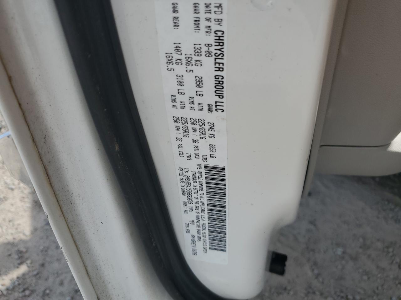 2009 Chrysler Town & Country Touring VIN: 2A8HR54159R683639 Lot: 69983375