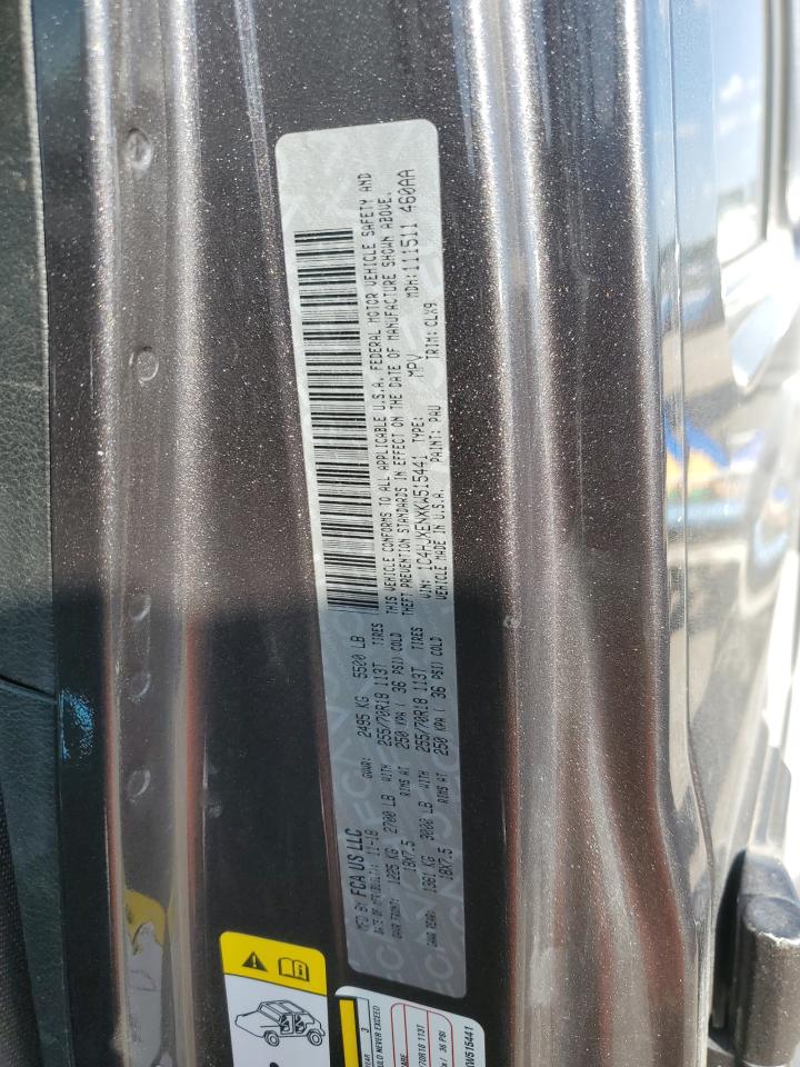 2019 Jeep Wrangler Unlimited Sahara VIN: 1C4HJXENXKW515441 Lot: 70750325