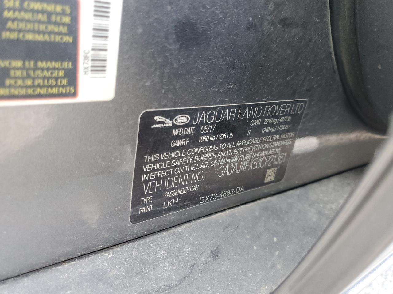 2018 Jaguar Xe Premium VIN: SAJAJ4FX5JCP21381 Lot: 69844025