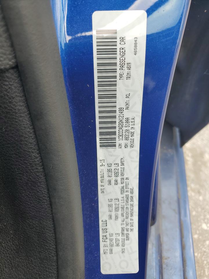 2016 Chrysler 200 Limited VIN: 1C3CCCAG2GN121499 Lot: 67783275